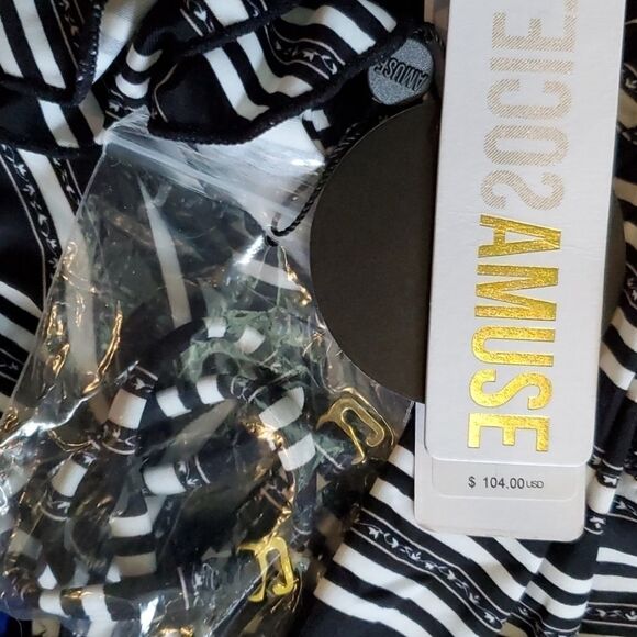 AMUSE SOCIETY Iris Bandeau top cheeky bottom Sz L - Picture 9 of 9